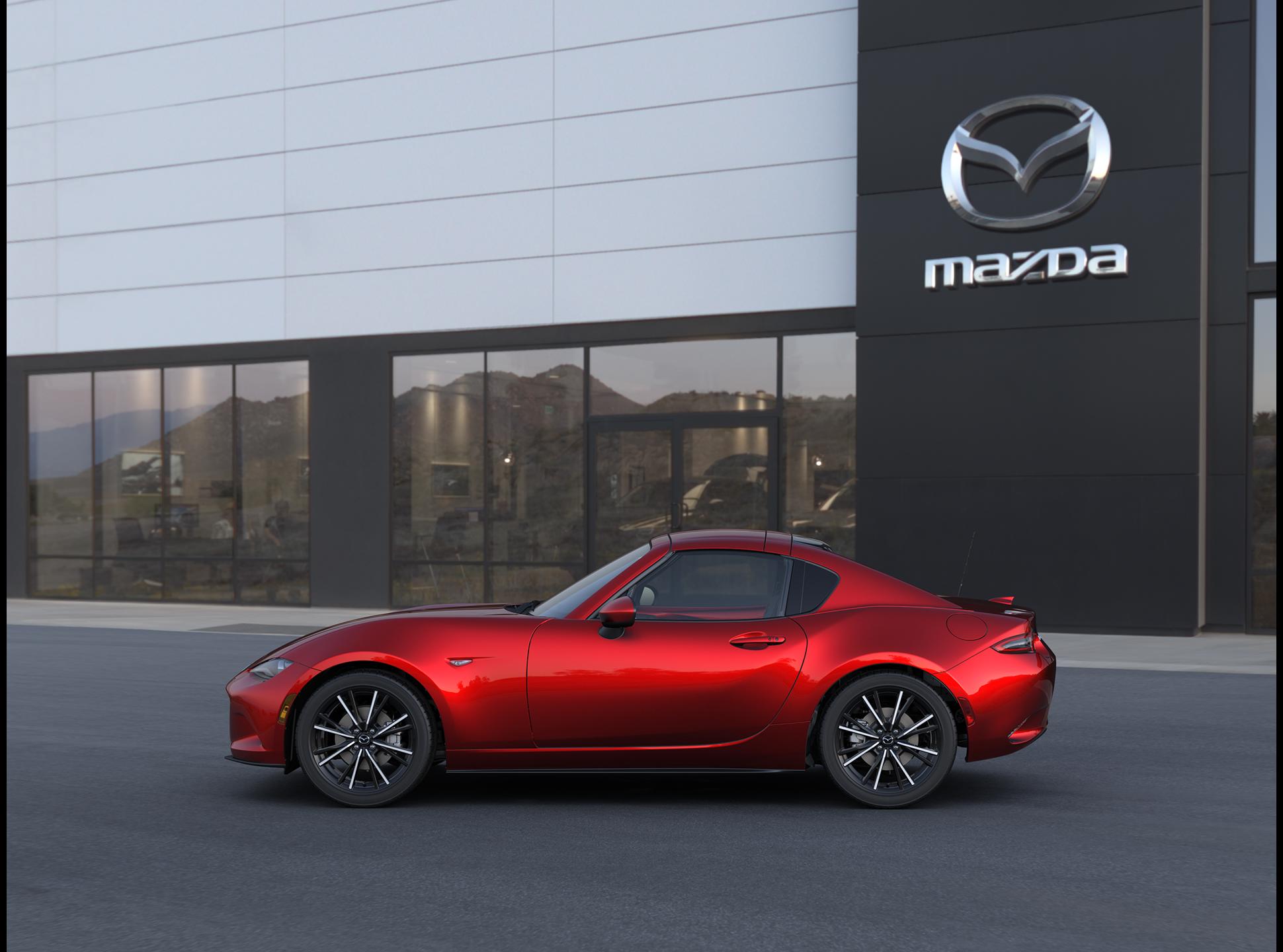 New Soul Red Crystal Metallic 2025 Mazda MX-5 Miata RF Grand