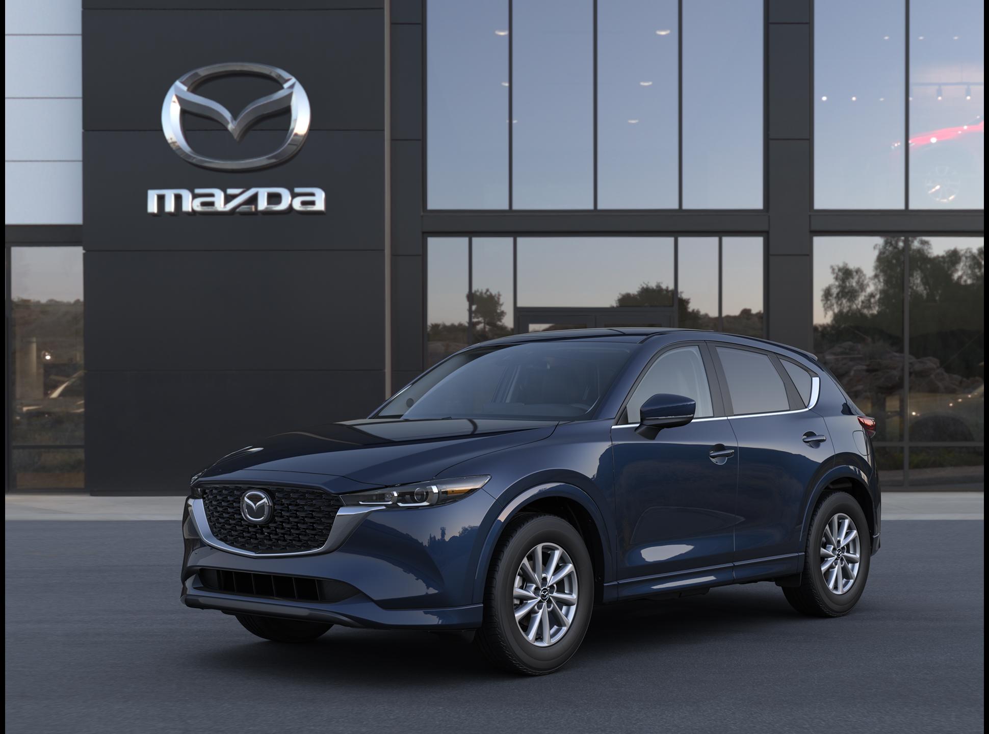New Deep Crystal Blue Mica 2025 Mazda CX-5 2.5 S Preferred AWD for